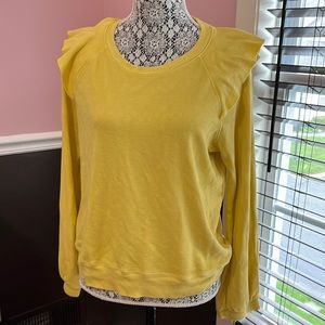 NWT, LAmade L Long Sleeve Shirt, Yellow Made in The USA